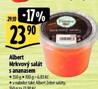 Mrkvový salát s ananasem Albert