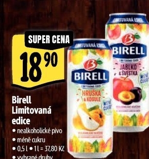 Nealkoholické pivo ochucené Birell