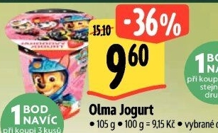 Ochucený jogurt Olma