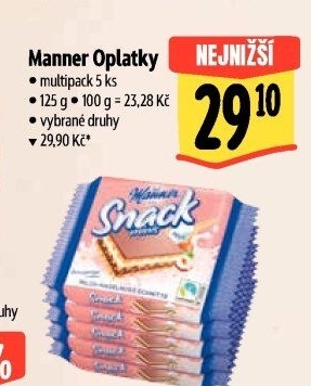 Oplatky Snack Manner