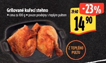 Stehno kuřecí grilované