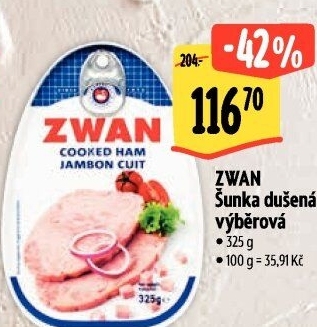 Šunka dušená výběrová Zwan