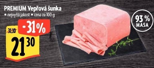 Šunka vepřová nejvyšší jakosti Premium Albertovo uzenářství