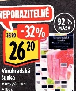 Šunka vinohradská nejvyšší jakosti LE&amp