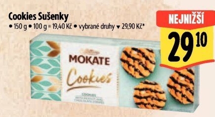 Sušenky Cookies Mokate Caffetteria