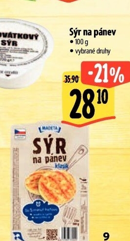 Sýr na pánev Madeta