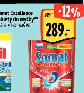 Tablety do myčky Excellence Somat
