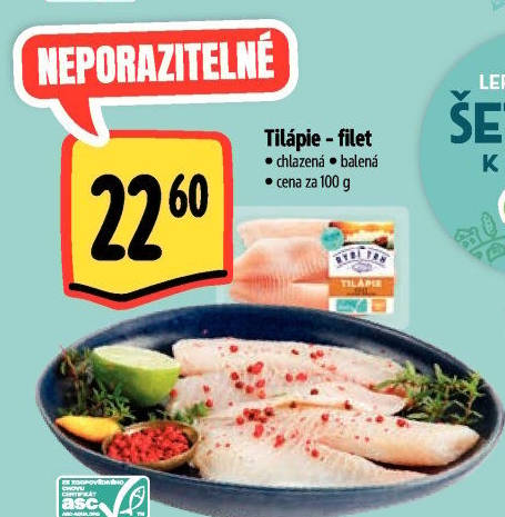 Tilápie nilská filety Albert