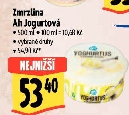 Zmrzlina jogurtová v kelímku Albert Heijn