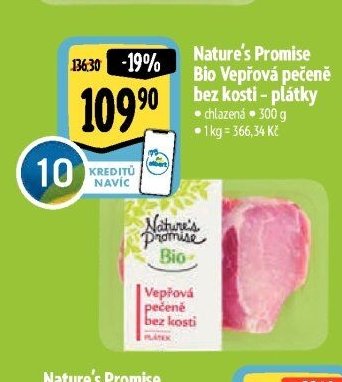 Nature's Promise Bio Vepřová pečeně bez kosti - plátky