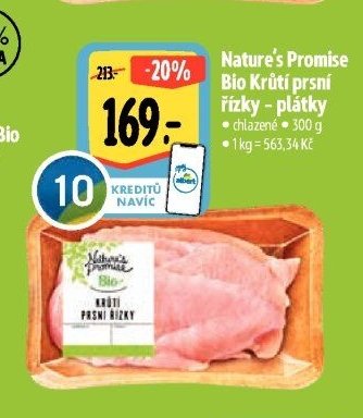 Nature's Promise Bio Krůtí prsní řízky - plátky