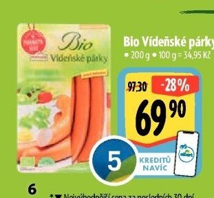 Bio Vídeňské párky
