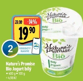 Bílý jogurt Bio Nature'
