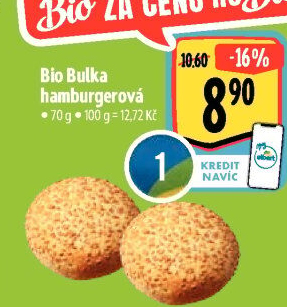 Bulka na hamburger bio