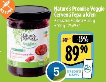 Červená řepa s křenem Veggie Nature'