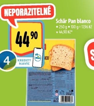 Chléb bez lepku Pan Blanco Schär