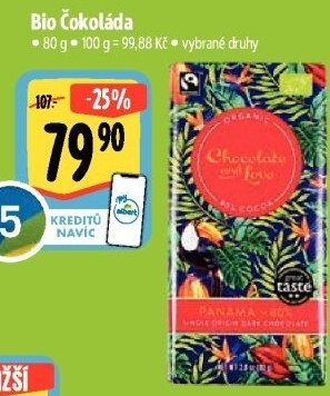 Čokoláda bio Chocolate &amp