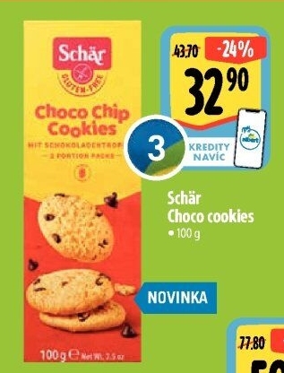 Cookies bez lepku Schär