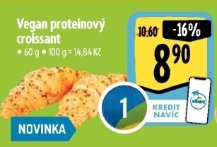 Croissant proteinový vegan
