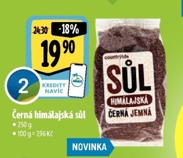 Himálajská sůl černá Country Life