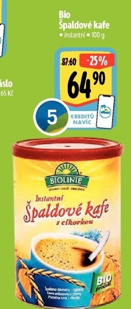 Instantní káva špaldová Biolinie