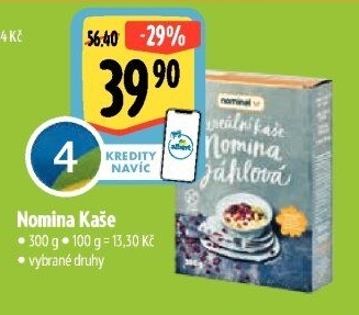 Kaše bez lepku Nomina Nominal