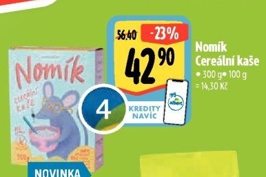 Kaše cereální Nomík Nominal