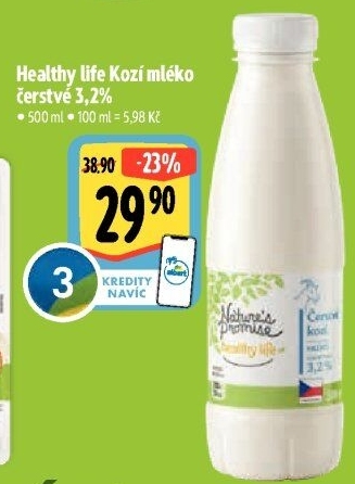 Kozí mléko čerstvé Healthy life Nature'