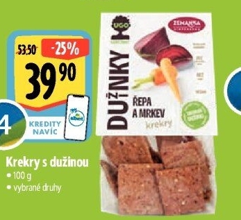 Krekry veganské s dužinkou UGO