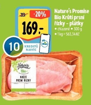 Krůtí prsní řízky bio Nature'