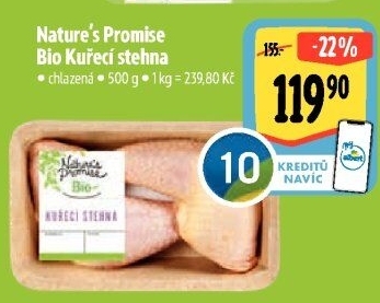 Kuřecí stehna bio Nature'