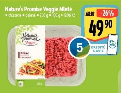Mleté maso Veggie Nature'