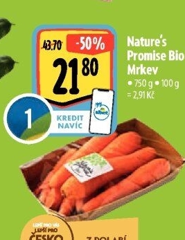 Mrkev bio Nature'