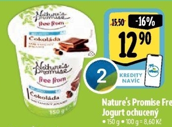 Ochucený jogurt bez laktózy Free From Nature'