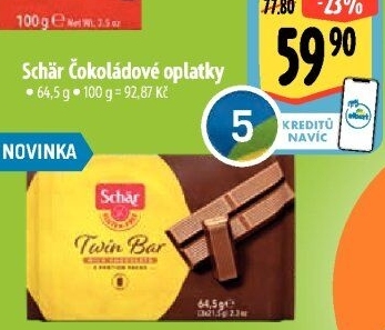 Oplatky celomáčené bez lepku Schär