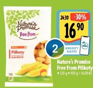 Piškoty bez lepku Free From Nature'