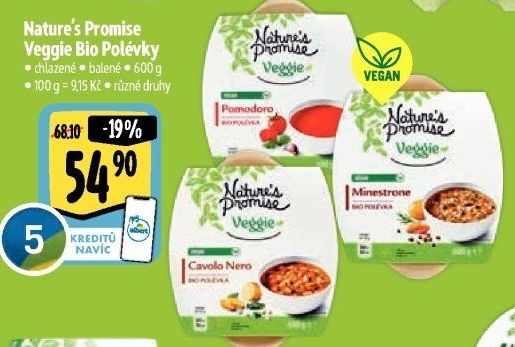 Polévky veggie bio Nature'