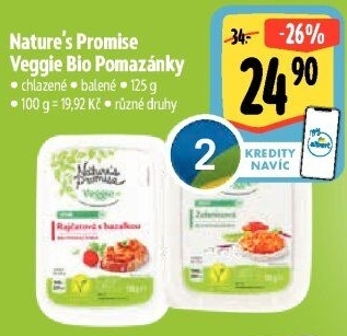 Pomazánky Veggie Bio Nature'