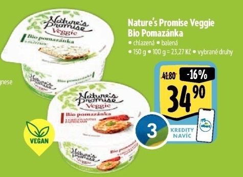 Pomazánky Veggie Bio Nature'