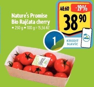 Rajčata cherry bio Nature'