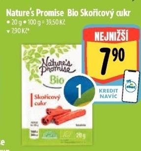 Skořicový cukr bio Nature'