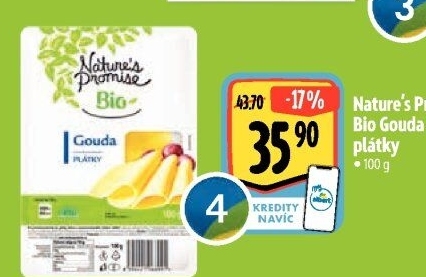 Sýr Gouda 48% bio Nature'