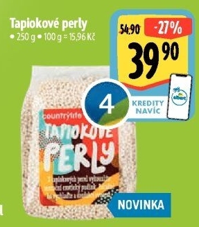 Tapiokové perly Country Life