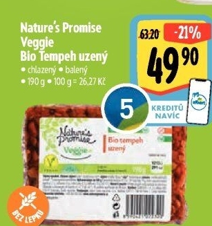 Tempeh uzený bio Veggie Nature'