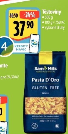 Těstoviny bez lepku Sam Mills