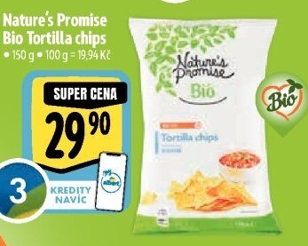 Tortilla chipsy bio Nature'