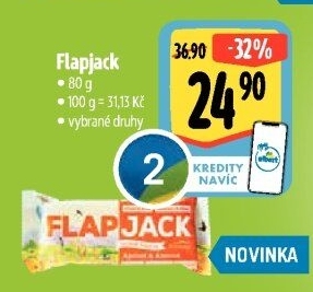 Tyčinka bez lepku Flapjack Wholebake