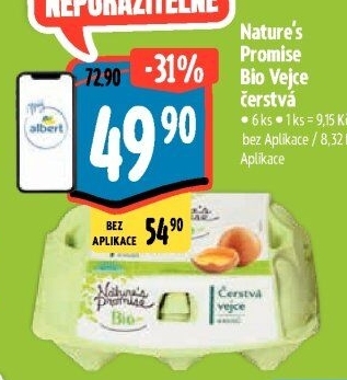 Vejce bio Nature'