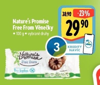 Věnečky bez lepkuFree From Nature'