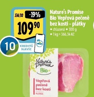 Vepřová pečeně bez kosti bio Nature'